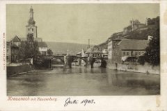 Alte Nahebruecke 1903 gelaufen: 1903