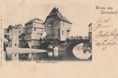 Brückenhäuser 1900 gelaufen: 1900