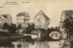 Brueckenhaeuser 1911 gelaufen: 1911